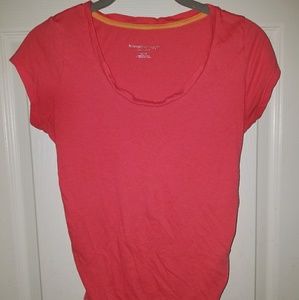 Coral colored Liz Lange Maternity shirt
